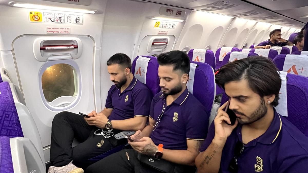 KKR’s adventurous trip after bad weather affects charter flight trip to Kolkata